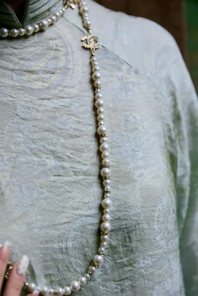 Delicate silk camisole with lace trim